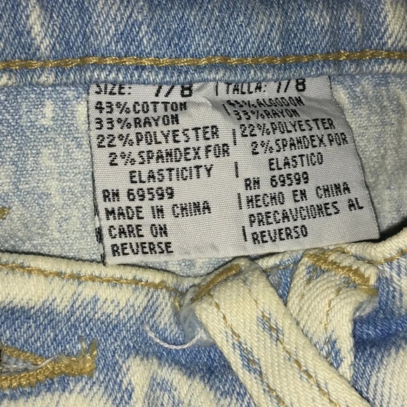 Vintage Acid Wash High Rise Mom Blue Jeans Denim 8 - Picture 9 of 9